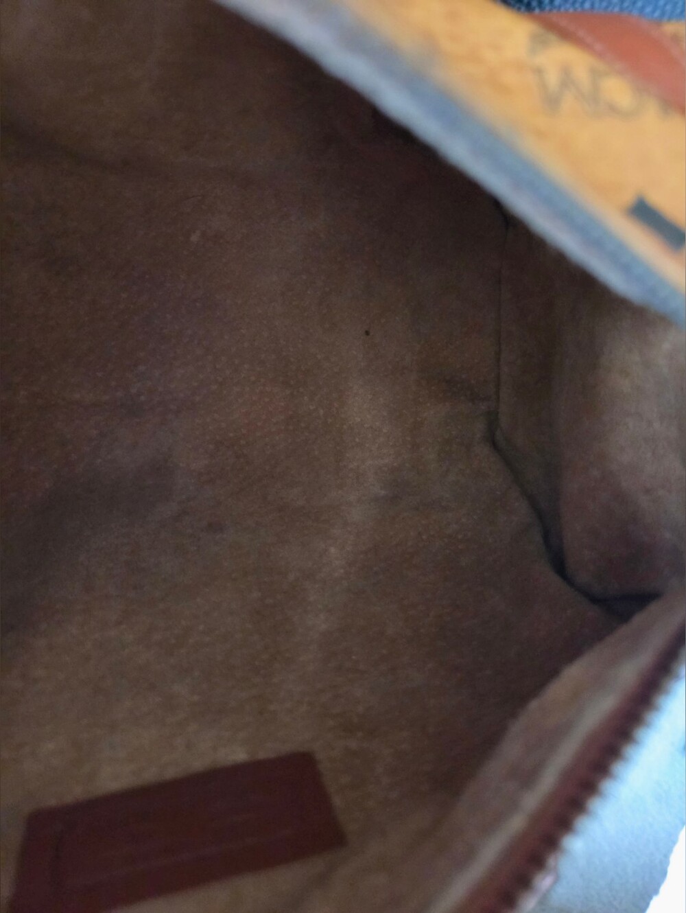 MCM Cognac Monogram Barrel Crossbody Bag - Picture 11 of 13